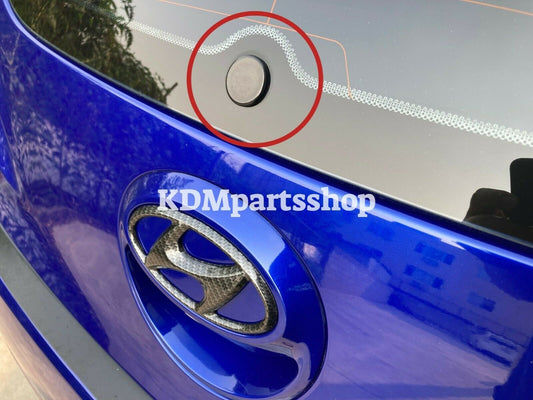 Hyundai Kia KDM Rear Wiper Delete Cover Flat Black Plastic