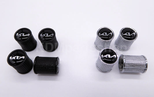 Luxury Kia Wheel Tire Valve Stem Caps (New KIA Logo)