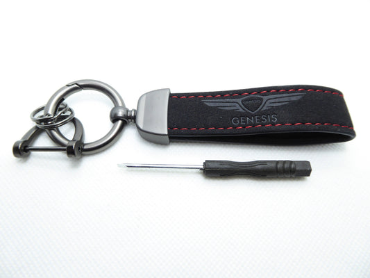 Genesis, Premium Engraved Suede Keychains